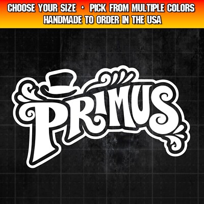 Primus Decal for Cars, Trucks, Laptops, Alternative Rock, Hard Rock Decal