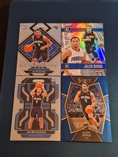 (4) Jalen Suggs 2021-22 Panini Prizm Rookie Card #314 + Select #102 RC Magic