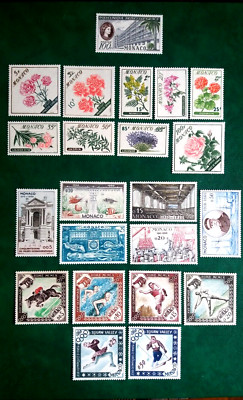 1959/60- Monaco- 1 single+ 3 complete sets-all new-MNH**-period.-