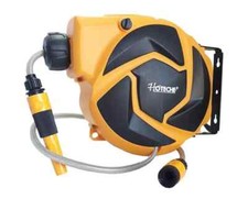 Avvolgitubo automatico acqua giardino girevole ed autoavvolgente con tubo 10mt+1
