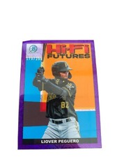 2022 Bowman Mega Chrome Liover Peguero Mojo Refractor Purple /250 Hi-Fi Futures