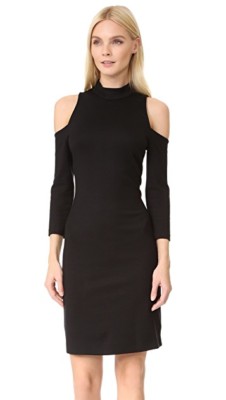 L'AGENCE Women's Nico Cold Shoulder Dress - Black - Size XS L'AGENCE Women's Nico Cold Shoulder Dress - Black - Size XS