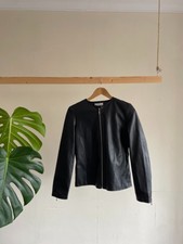 Marks And Spencer's Children's Leather Faux Style Jacket Black	14 Years