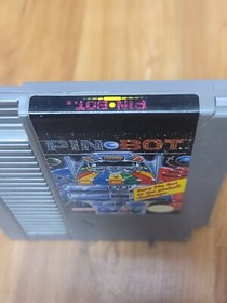 Pinbot Pin Bot (Nintendo NES, 1990) Cart GREAT Shape