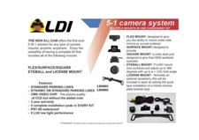 LDI LDI5052 5-1 Camera System with Multi-Mounts in 1 Kit with Dynamic Park Lines