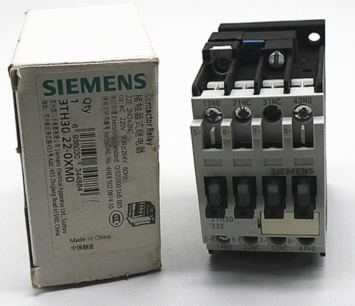 SIEMENS AC Schütz 3TH3022-0X 3TH30 22-0X 24V 110V 220V 380V - Bild 1 von 2