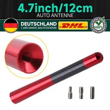 Auto Antenne 4.7in/12cm Stabantenne Radio AM/FM Dachantenne inkl. + 3 Adaptern