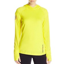 Reebok 2014 CrossFit Games Women's Yellow PlayDry Jacquard Lightweight Hoodie