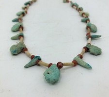 Middle Eastern or Egyptian Shell Carnelian and Faience Necklace I-II Mil BC