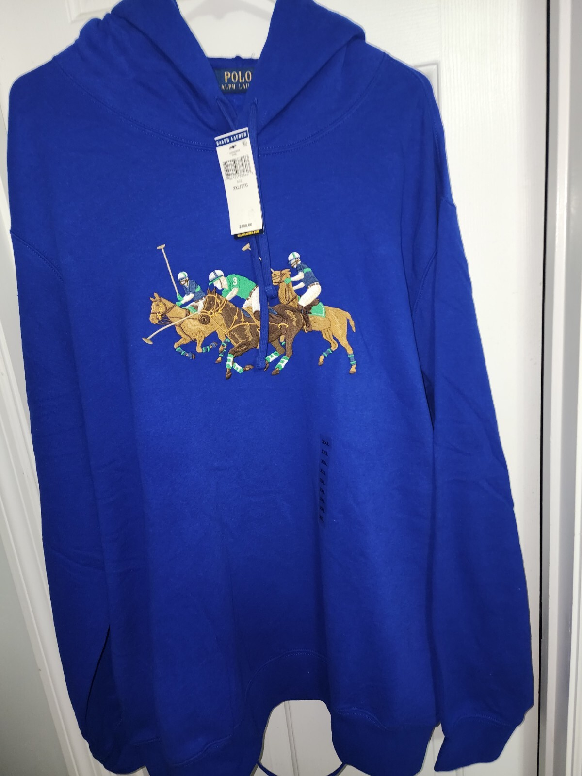 Felpa con cappuccio Polo Equitazione Cavallo Triplo Pony