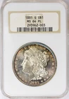 1881 S Morgan Silver Dollar NGC MS64 PL (Proof Like) Rim Toned