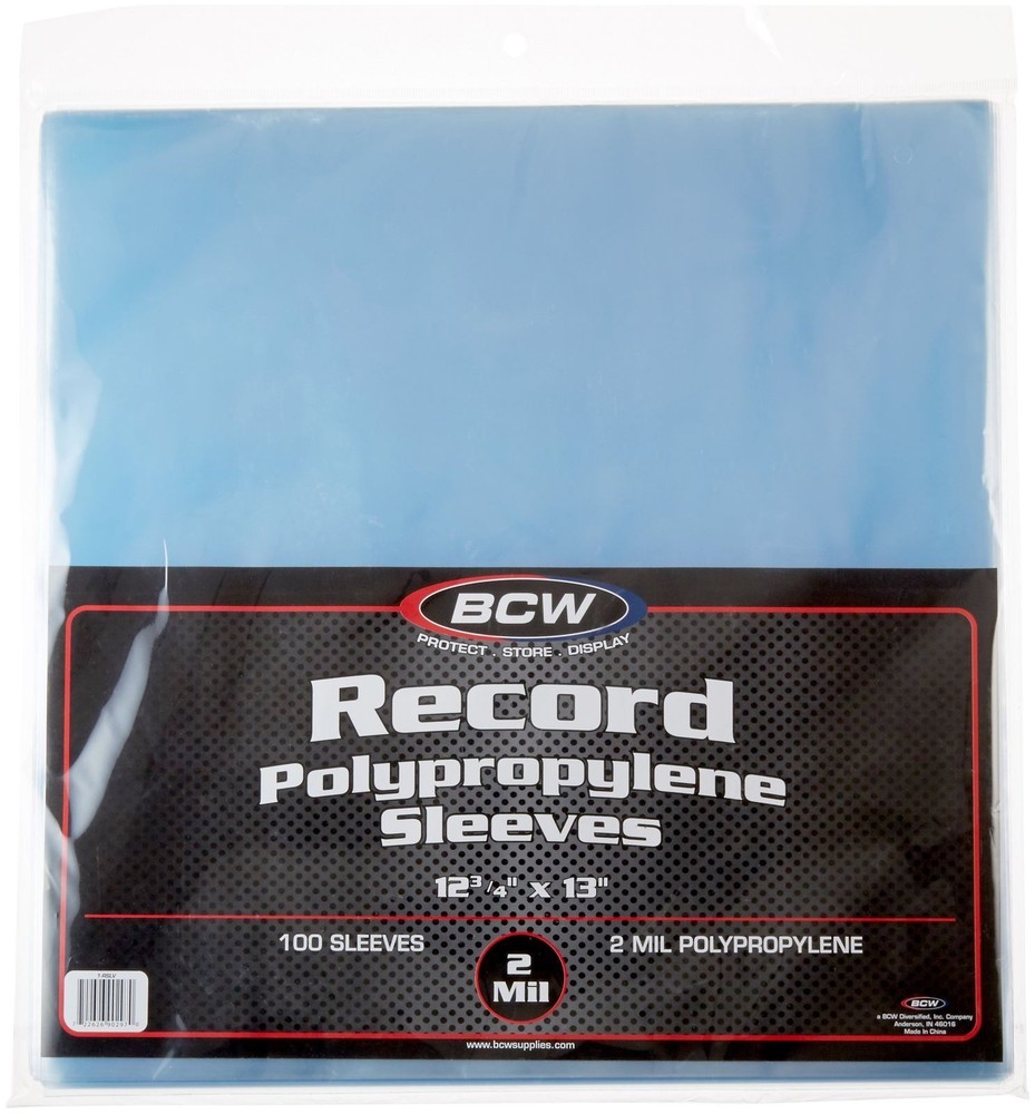 100 BCW 33RPM Record Outer Sleeves LP Covers Album Holders Protection