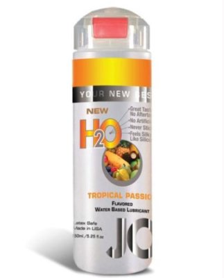 Jo H2O Flavored Water Based Lubricant Tropical Passion 4 Ounce