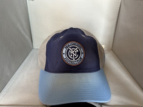 New York City Football Club MLS Soccer Adjustable Cap Hat Dark Blue Gray - Picture 5 of 7