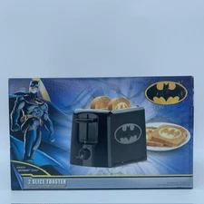NEW! DC Comics Batman Toaster 2 Slice Bat Logo Imprint on Toast Superhero