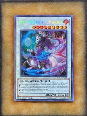Yugioh Yoko, the Graceful Mayakashi HISU-EN035 Secret Rare 1st Ed NM