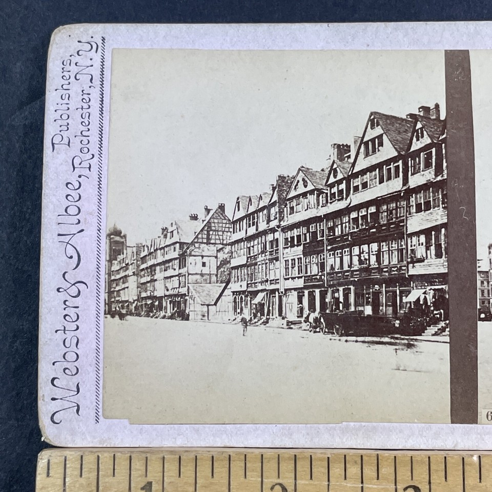 Jewish Ghetto Frankfurt Judengasse Stereoview VERY RARE Antique c1865 ...