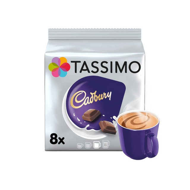 Tassimo Hot Chocolate Pods Cadbury Hot Chocolate 10 Packs (Total 80
