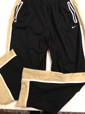 NIKE DRI-FIT BLACK/TAN POLYESTER ATHLETIC PANTS MENS 4XL ZIP POCKETS/CUFF TS8 | eBay