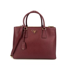 Authentic Prada Burgundy Saffiano Leather Med...