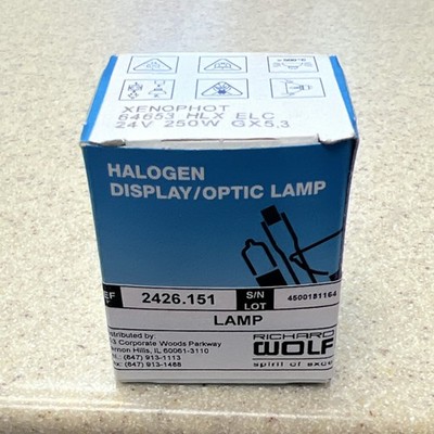 Richard Wolf Halogen Lamp Bulb 24V 250W GX5.3 for Projector MPN 64653