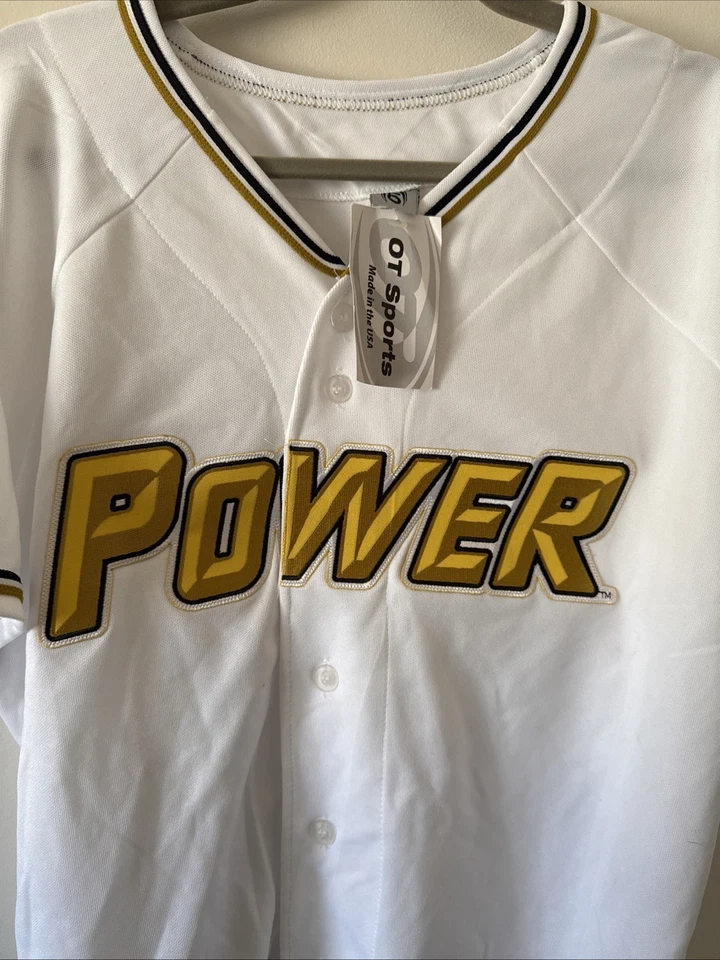 Men’s OT Sports West Virginia Power Minor League Jersey Sz L - White NWT - Image 2 of 4