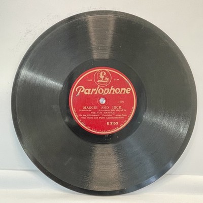 Parlophone 78rpm William Hannah Accordion Maggie & Jock Vintage Record E3153