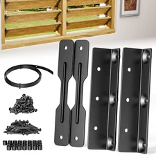 Deck Sunblind System Brackets Metal Flex Fence Louver System,Pergola Louver Hard