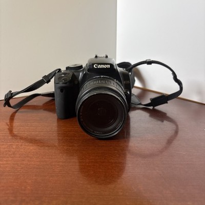 Canon EOS Digital Rebel XTi DSLR Camera 10.1 MP 3x Zoom 18-55mm Lens Black