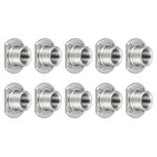 10Pcs Spot Weld Nuts (7/16-20) Carbon Steel Double Tab Fastener Nut