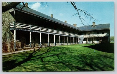 Hessian Barracks Two-Story Stone Balcony Frederick Maryland Postcard