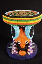 Afrikanische Alte Bamun Hocker / Stool Kamerun  Africa Afrika Afrique 1567