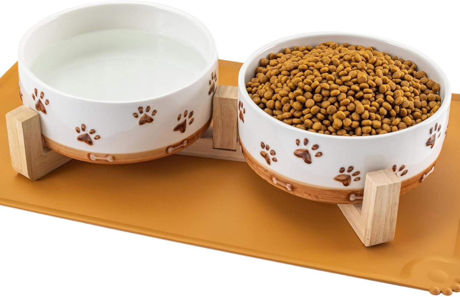 And Water Bowl Set For Medium Dogs With Woo