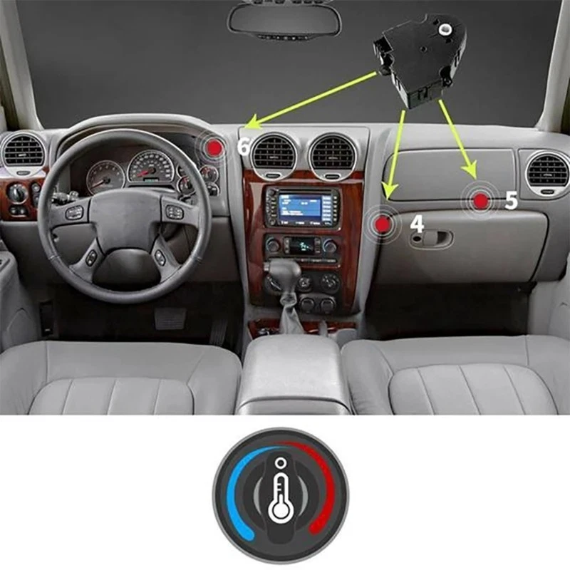 Air Door Actuator Replaces 89018365, 604-106, 52402588 for 1500 2500 3500 - Image 3 of 4