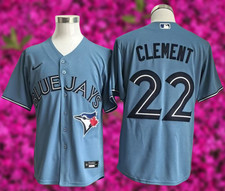 Toronto Blue Jays - ernie clement #22 Light Blue Cool Base Stitched
