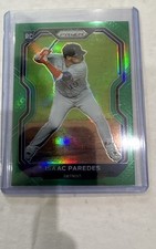 2021 Panini Prizm - Isaac Paredes #43 Green Prizm (RC)