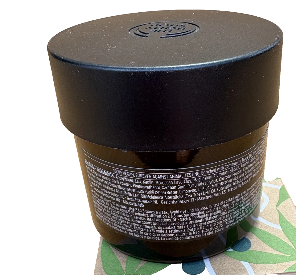 The Body Shop Himalayan Charcoal Purifying Glow Mask New Discontinued Rare HTF - Image 2 of 2