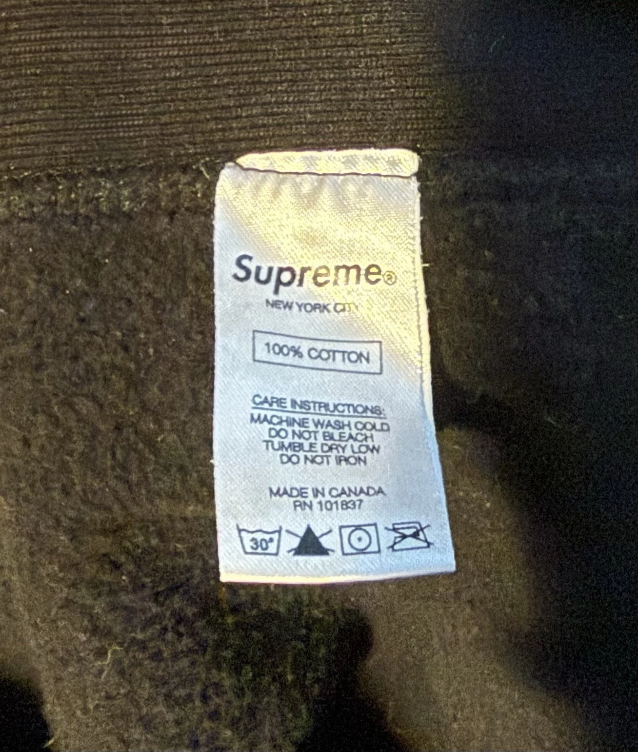 Felpa con cappuccio Supreme Box logo cotone nero XL