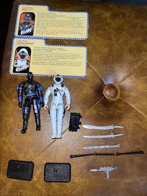 G.I. Joe Snake-Eyes & Storm Shadow Action Figures w/ Sword & Gun
