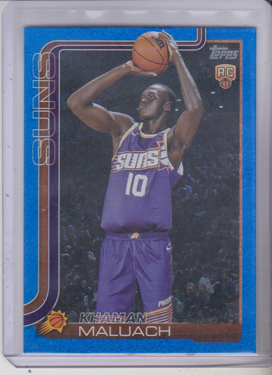 2025-26 Topps Khaman Maluach Blue Sandglitter parallel rookie #210 Phoenix Suns