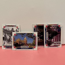 Topps Disneyland 70 Trading Card Lot 4 Cards Mr. Lincoln, Railroad, Autopia