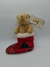 NWT GUND 7966 Classic Winnie the Pooh in Christmas Stocking Plush 10" VTG Stuffd