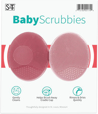 Exfoliating and Massaging Cradle Cap Bath Brushes for Baby, Silicone - 2 Inch x