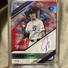 2025 Topps Diamond Icons White Polychromatink Auto Jackson Jobe Purple Ink 5 /5