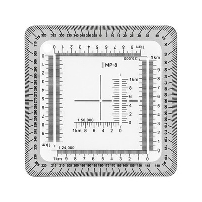 MP8 Protractor Land Navigation Protractor Coordinate Scale Protractor Map