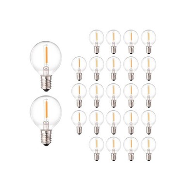 G40 LED Replacement Light Bulbs, 0.6W Shatterproof Globe Bulb, E12 ... Fast Ship