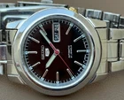 SEIKO 5 Japan 7s26 Vintage Automatic Watch Black Dial Serviced S-196