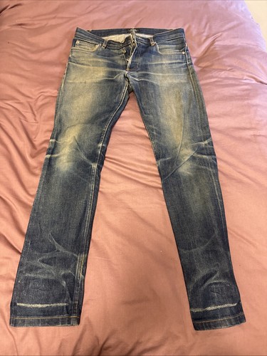 APC Petit Men's Standard Jeans Droit Etroit Selvedge Blue, Button Fly, Size 29