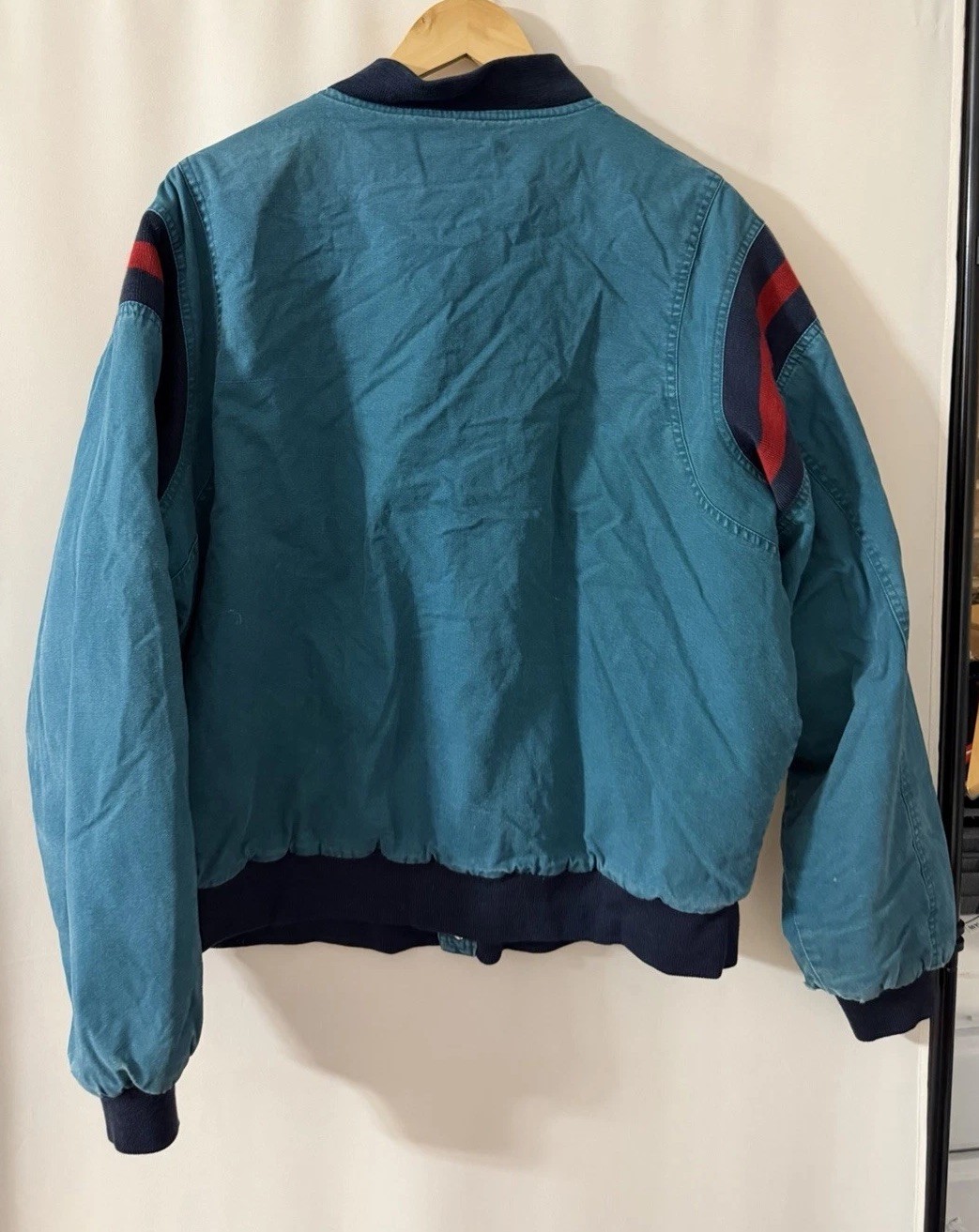 vintage Lacoste varsity bomber jacket Sz L image 2