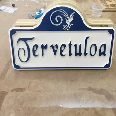 Finnish Welcome Sign  Tervetuloa 